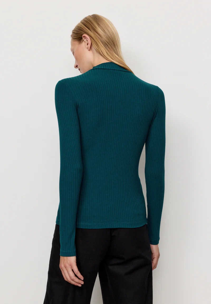 recolution - CRASSULA Longsleeve deep lake blue