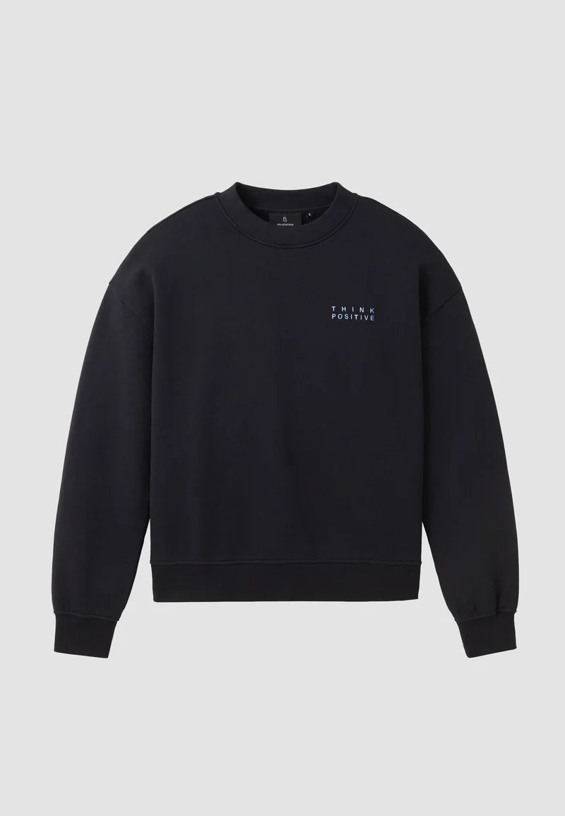 recolution - NERINE THINK POSITIVE Sweatshirt black