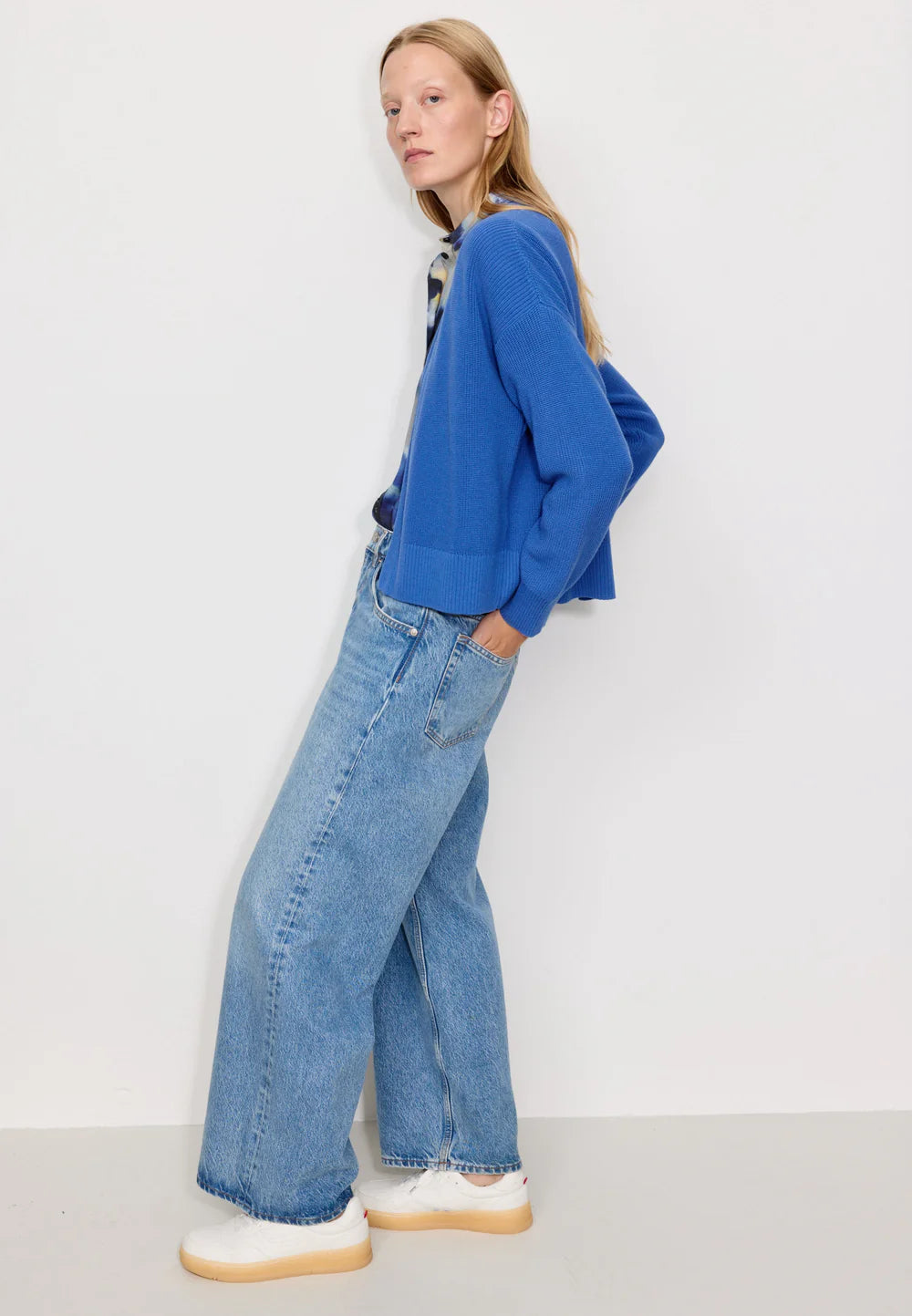 recolution - Cardigan MORINGA electric blue - WERTE FREUNDE