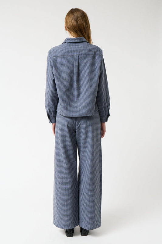 amt. - Hera Pants Grey & Blue Vichy