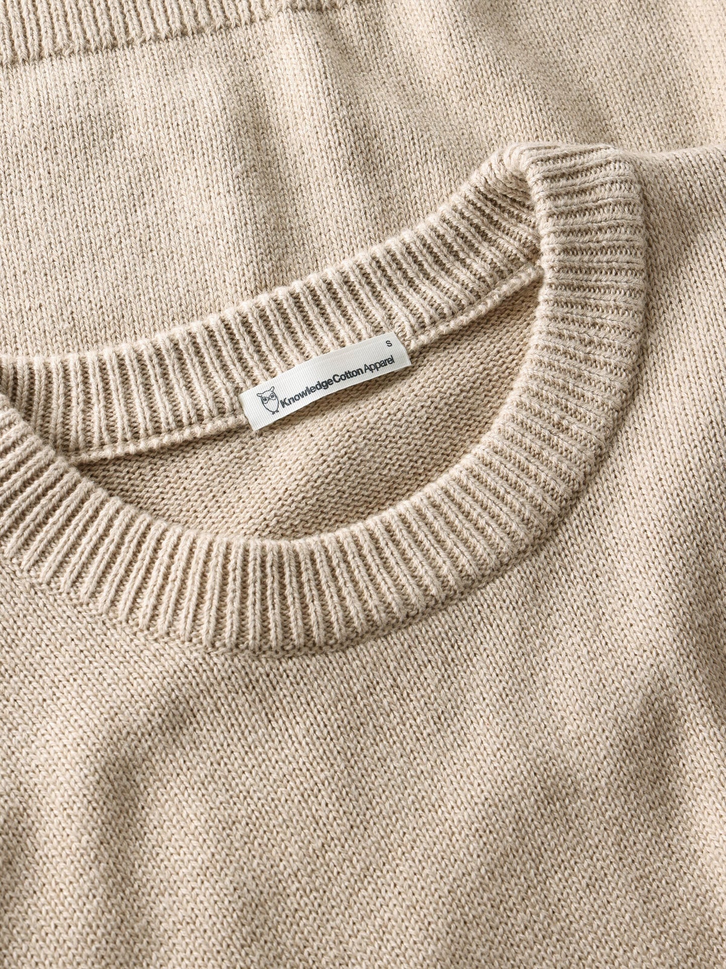 KCA - Cashmere crew neck sweater Light feather gray - WERTE FREUNDE