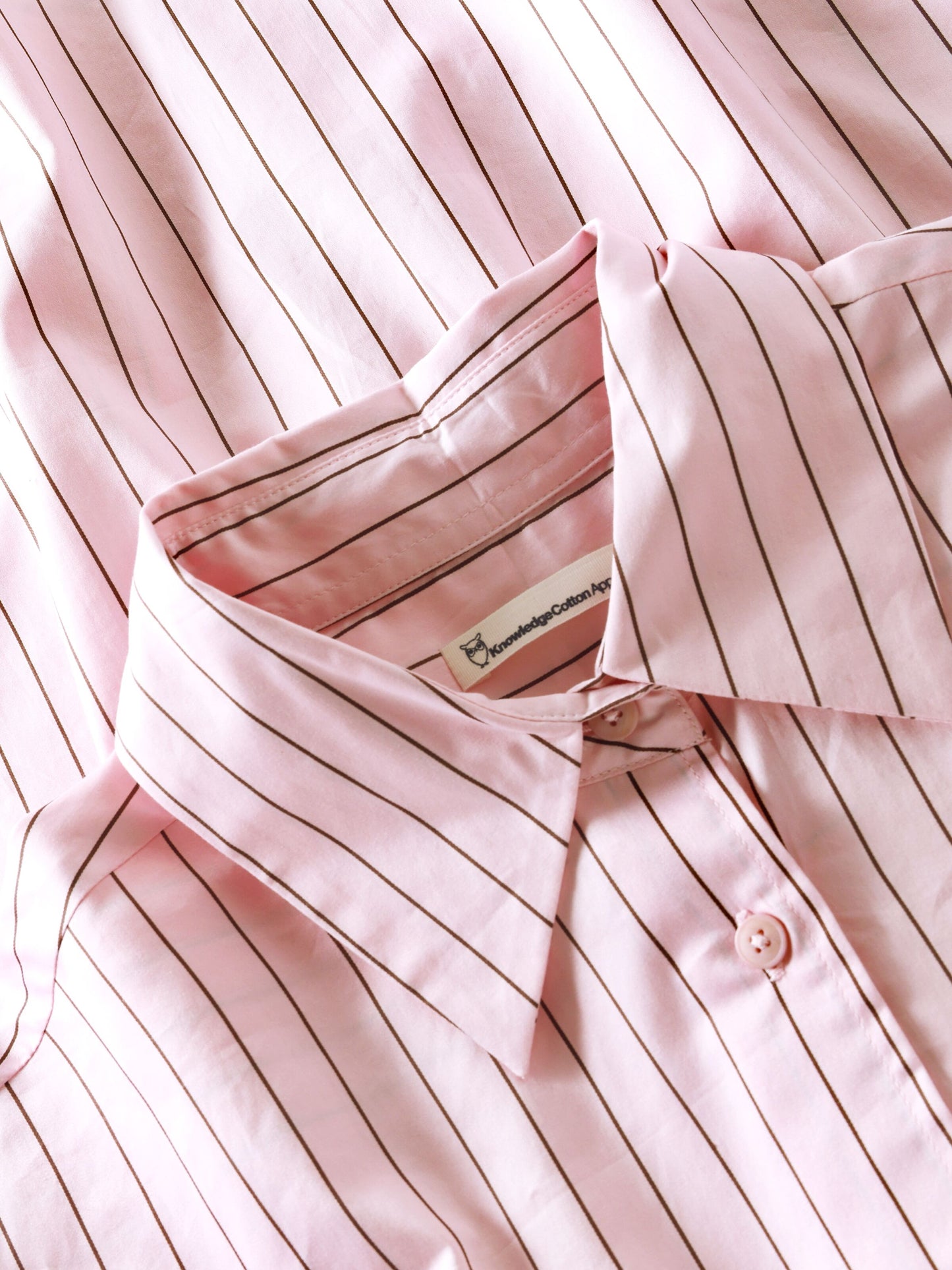 KCA - Dew relaxed stripe shirt Red Stripe - WERTE FREUNDE