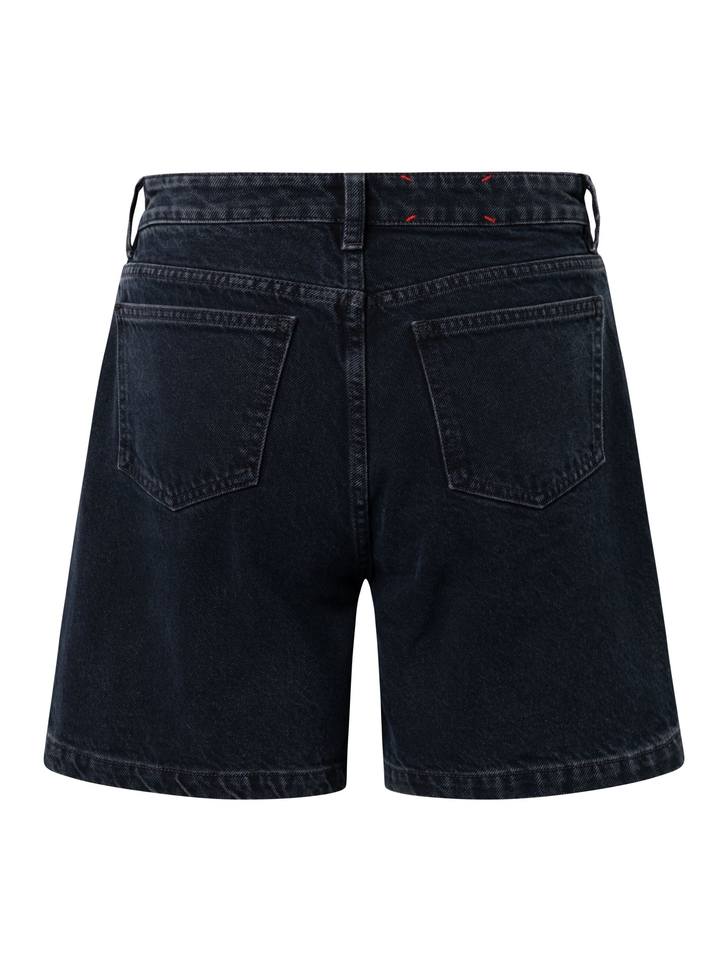 KCA - REBORN™ GALE straight mid-rise overdyed black 5-pocket shorts GRS/Vegan PETA Overdyed Black