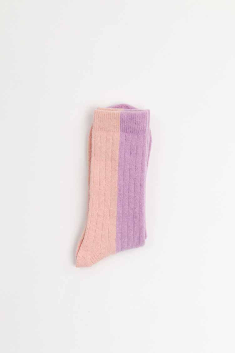 Suite 13 - BICOLOR SOCKS WOOL PEACH