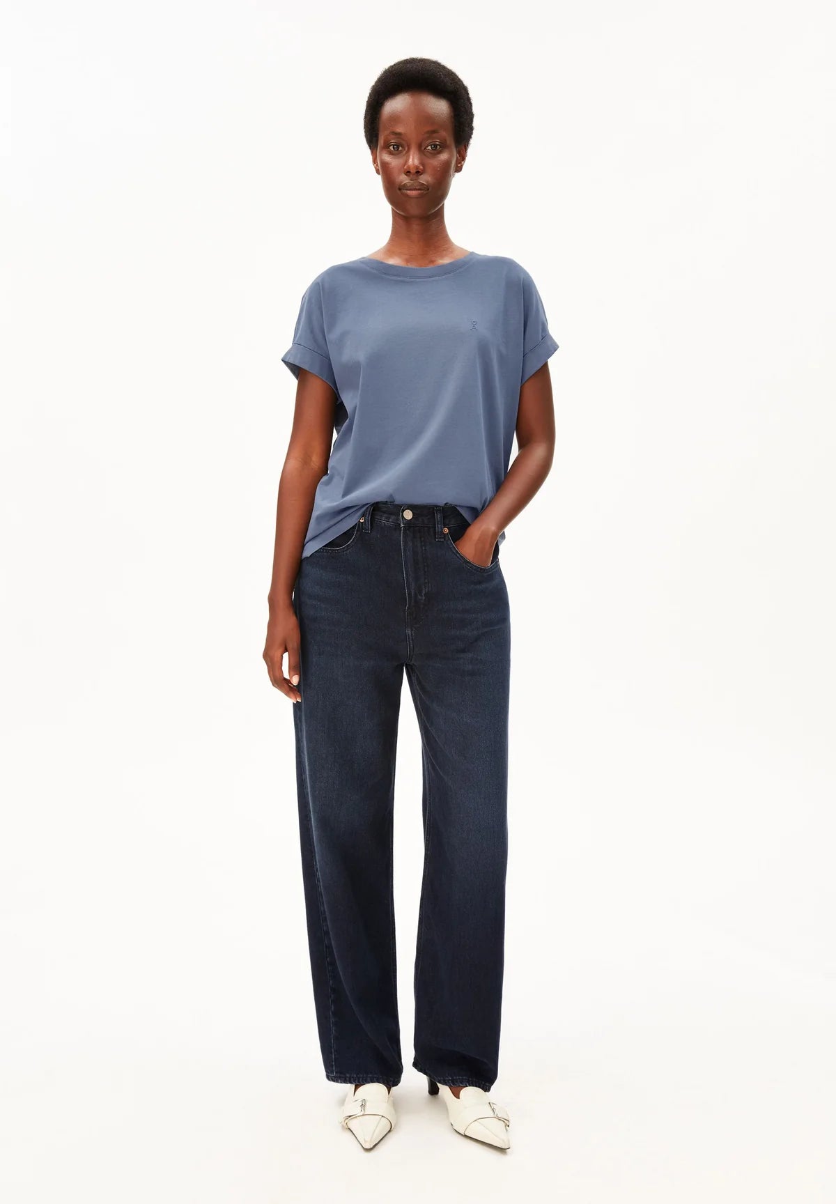 Armedangels - IDAARA T-SHIRT dusty moon