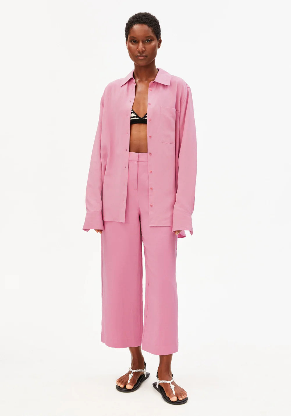 Armedangels - CAARUNUS LINO PANT washed berry - WERTE FREUNDE