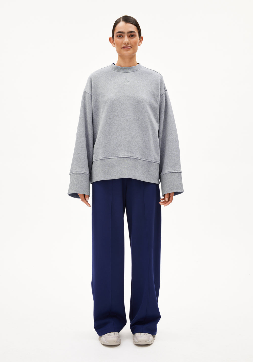 Armedangels - ANWAA Sweatshirts silver melange - WERTE FREUNDE