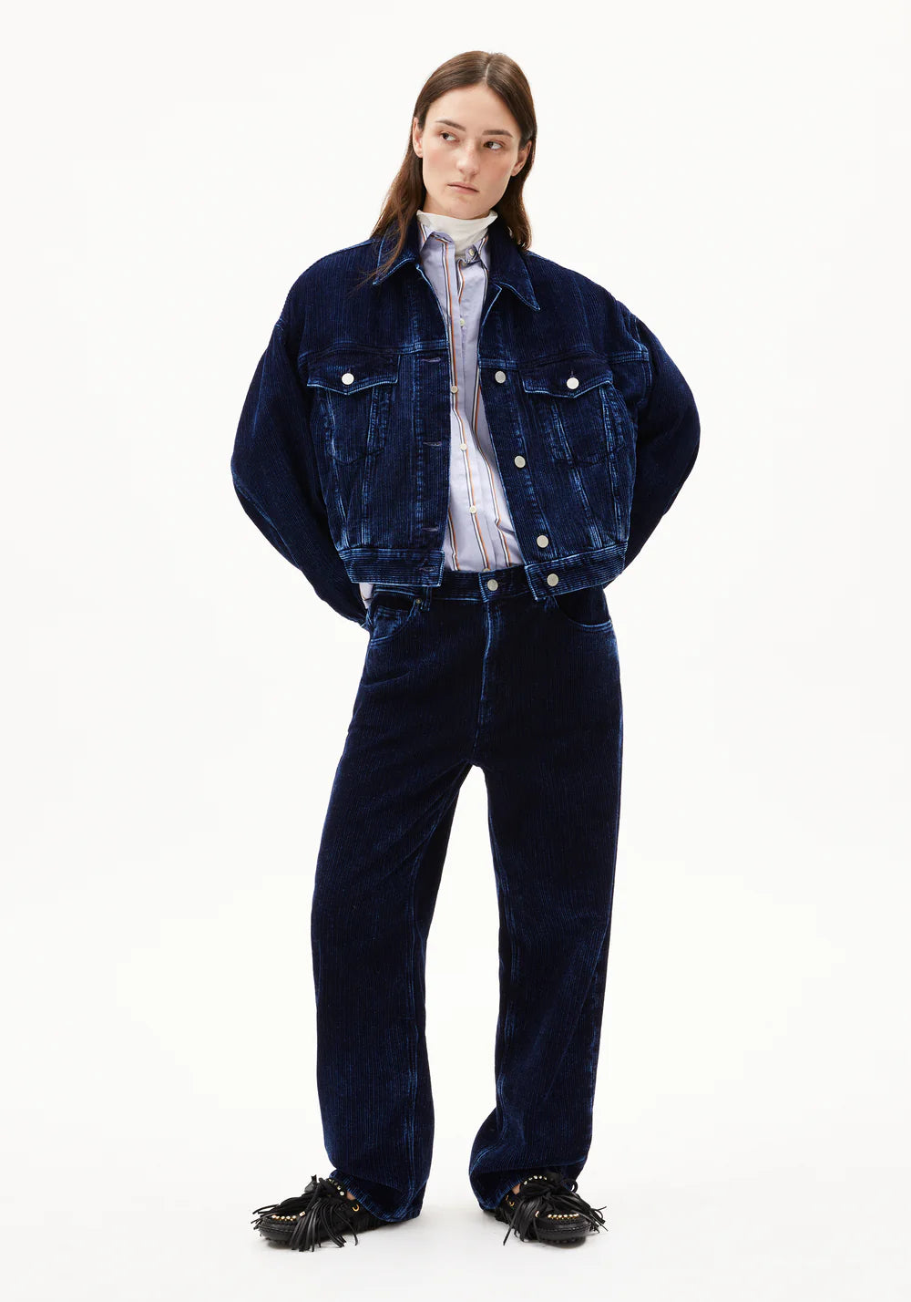 Armedangels - PAASITHE INDIGO CORD Jacken/Outerwear Jeansjacke indigofera - WERTE FREUNDE