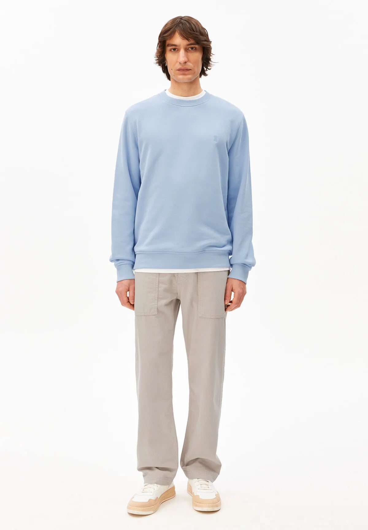 Armedangels - BAARO LOOP SWEATSHIRT wedgwood - WERTE FREUNDE