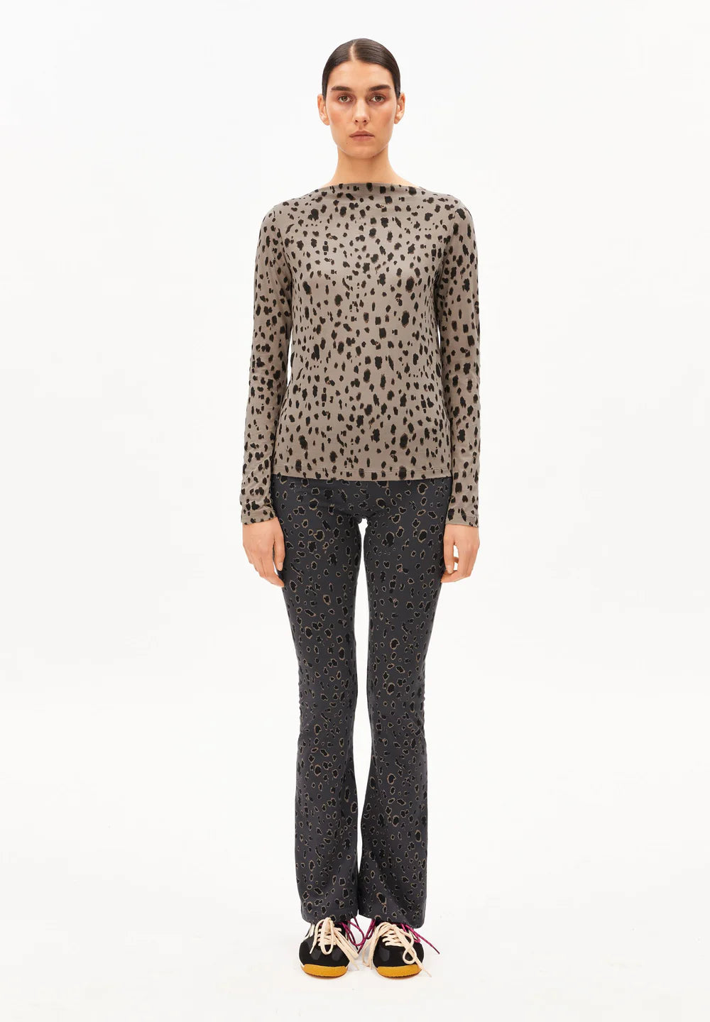 Armedangels - LEO LANGARMSHIRT walnut cream - WERTE FREUNDE