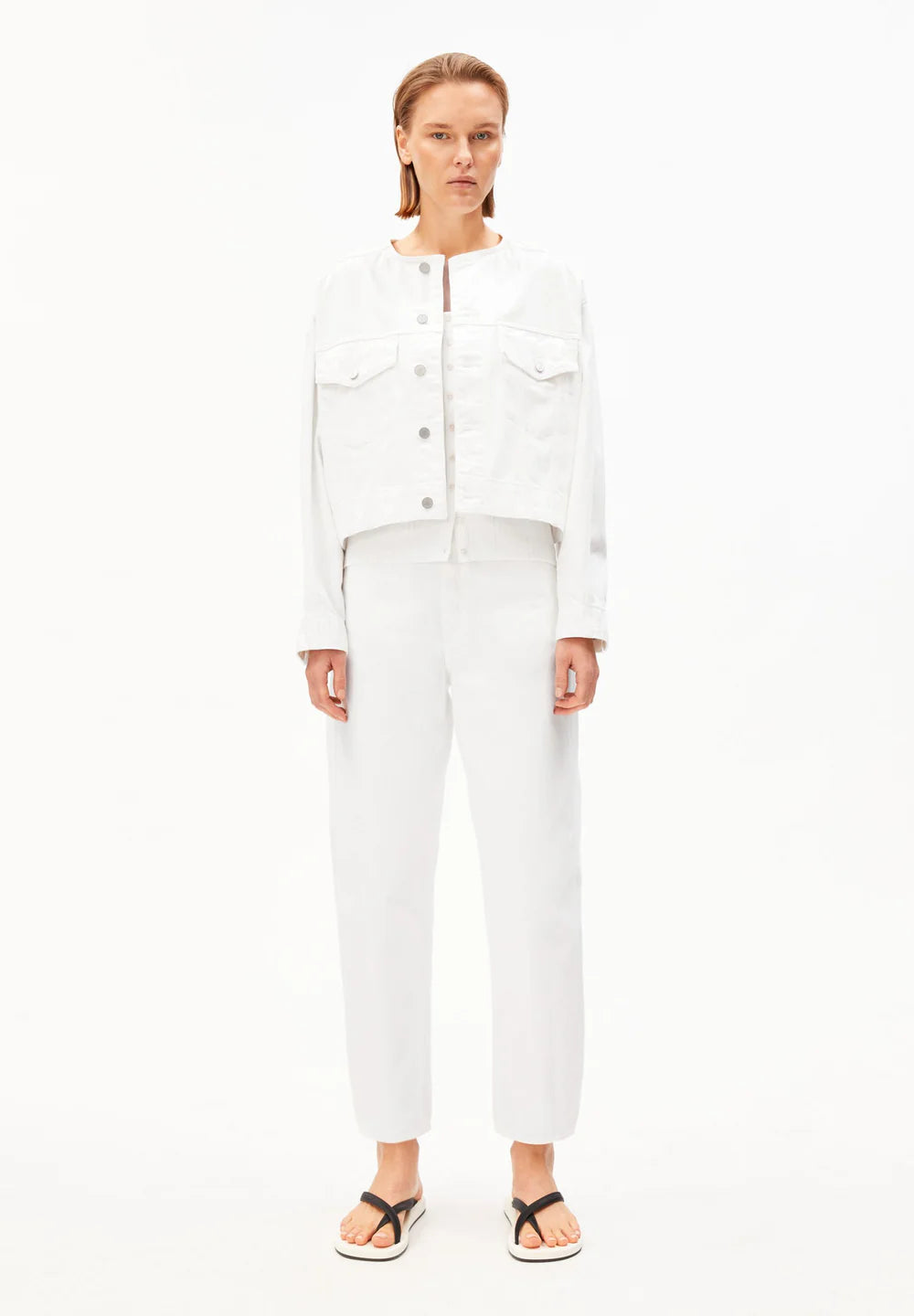 Armedangels - LOOSE DENIM JACKET white - WERTE FREUNDE