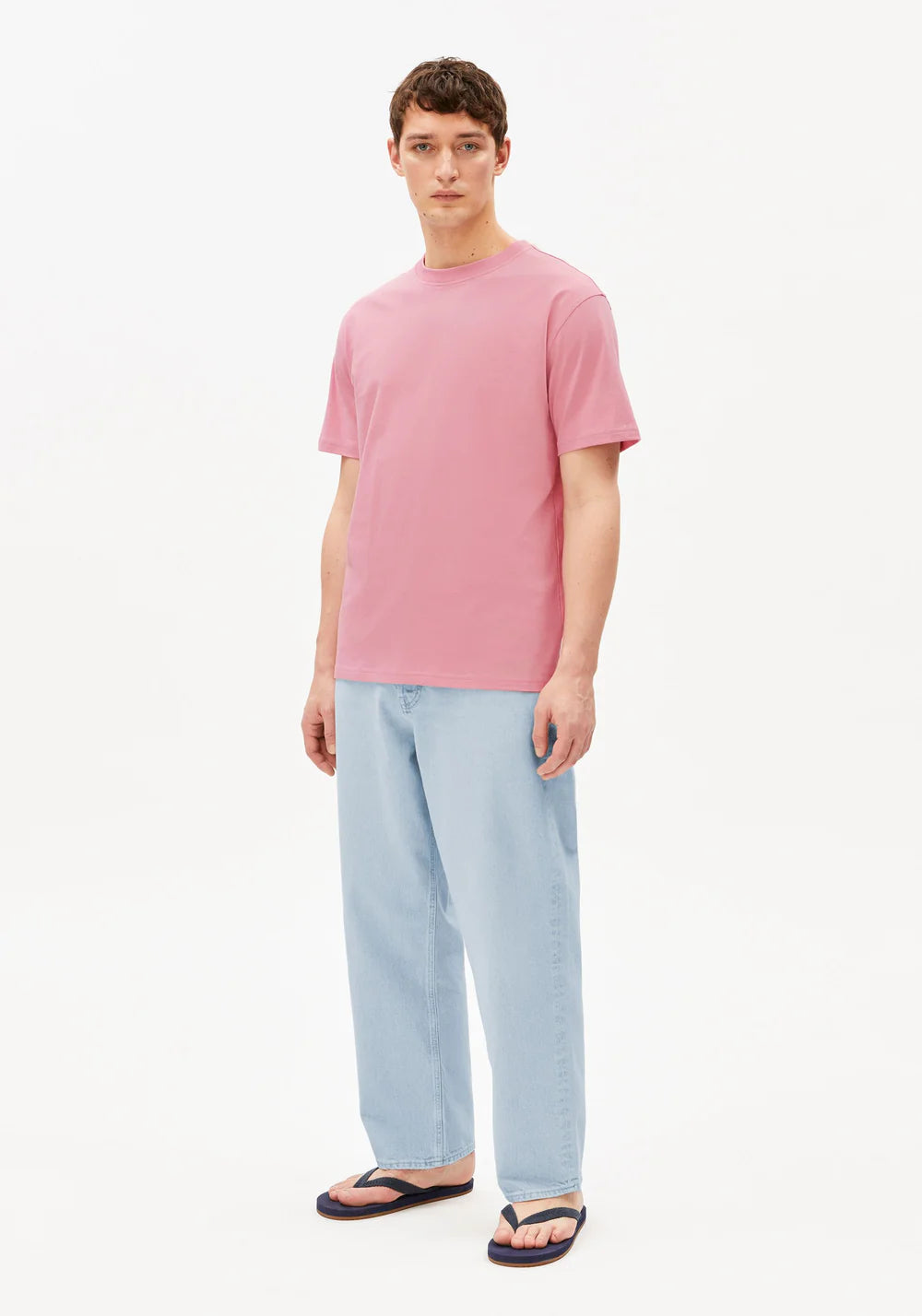 Armedangels - MAARKOS MID WEIGHT T-SHIRT washed berry - WERTE FREUNDE
