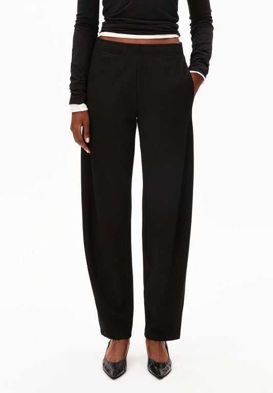 Armedangels - BASIC JERSEY BARREL PANT black