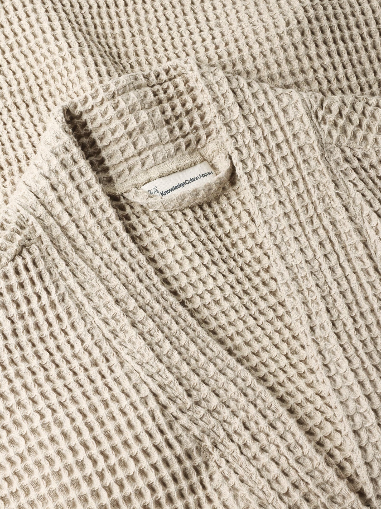 KCA - Waffle bathrobe Light feather gray - WERTE FREUNDE