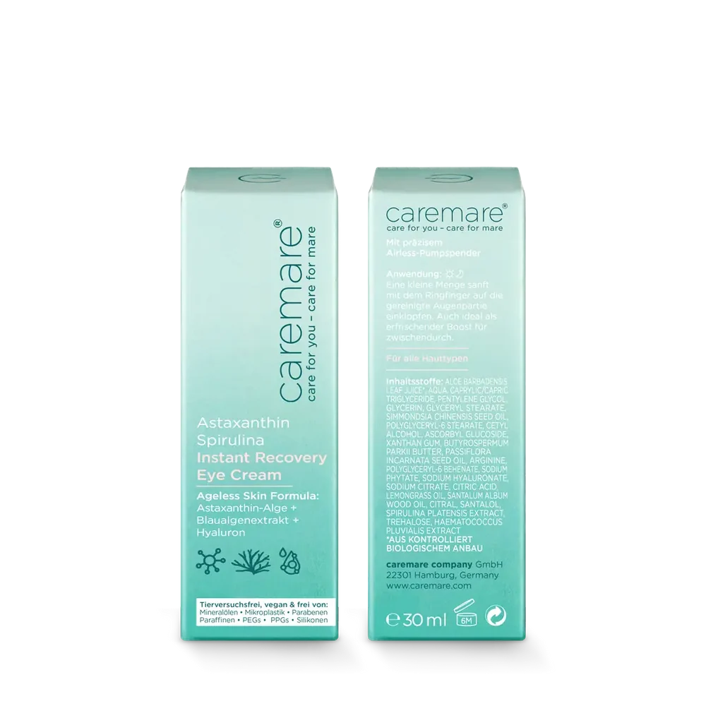 caremare - Instant Recovery Eye Cream Astaxanthin Spirulina 30ml