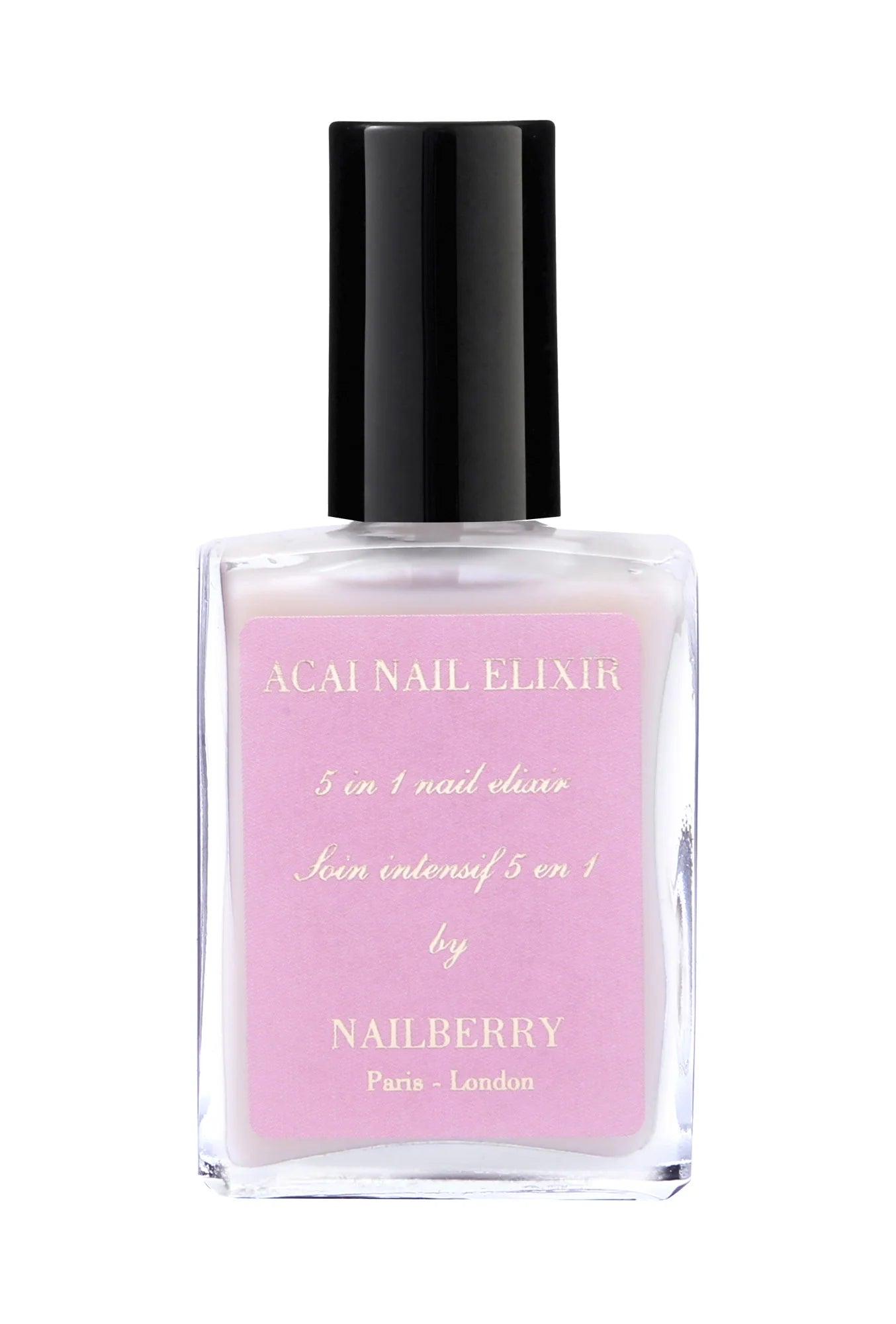 Nailberry - Nail Care Base Coat Acai Nail Elixir / rose scented 15ml - WERTE FREUNDE
