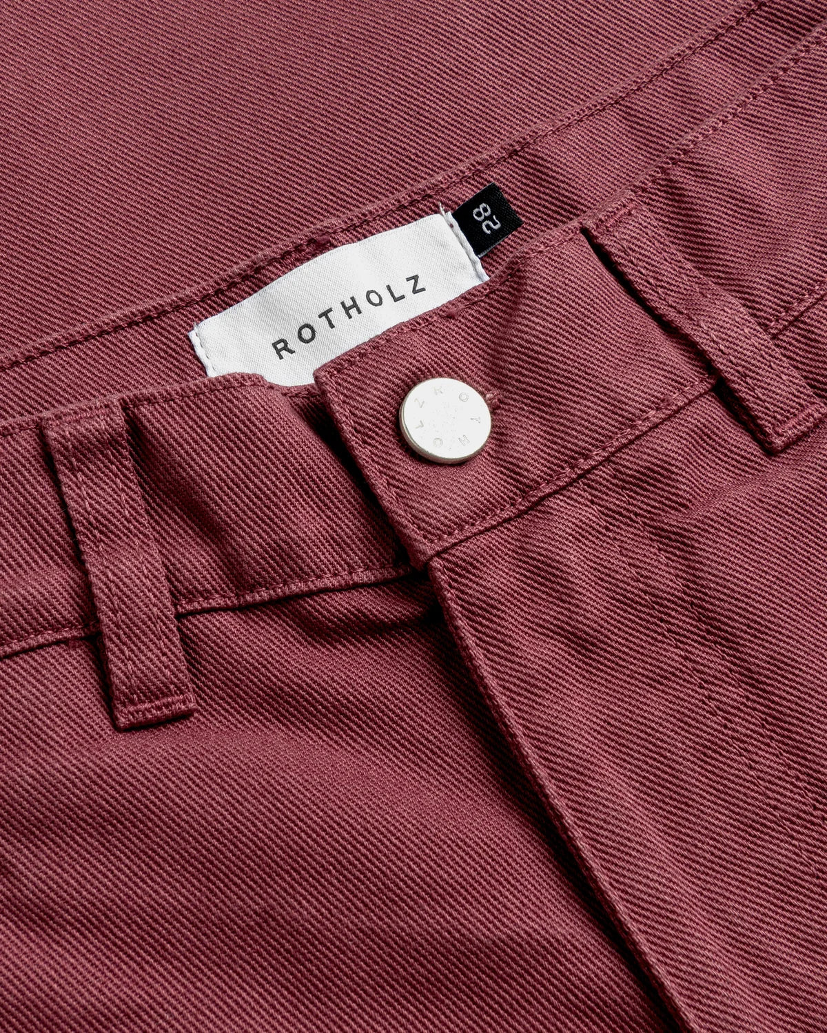ROTHOLZ - Barrel-Leg Pant Washed Burgundy