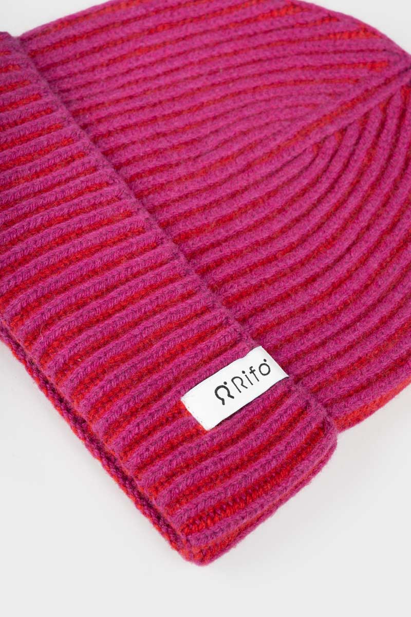 Rifo - Teo Cashmere Beanie Pink-Red
