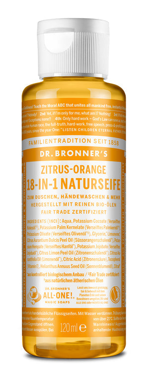 Dr. Bronner´s - 18-in-1 Zitrus-Orange 120ml