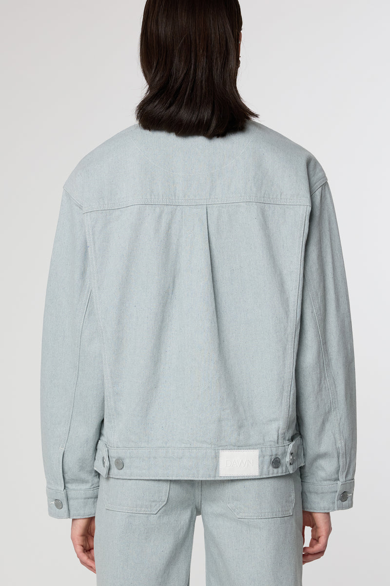 Dawn Denim - DUNE Boxy Jacket - PIW Non Stretch Recycled Blue - WERTE FREUNDE