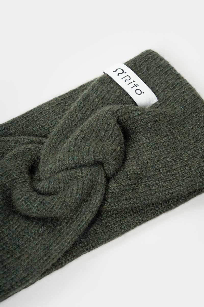 Rifo - Nadia Cashmere Headband Green Foresta