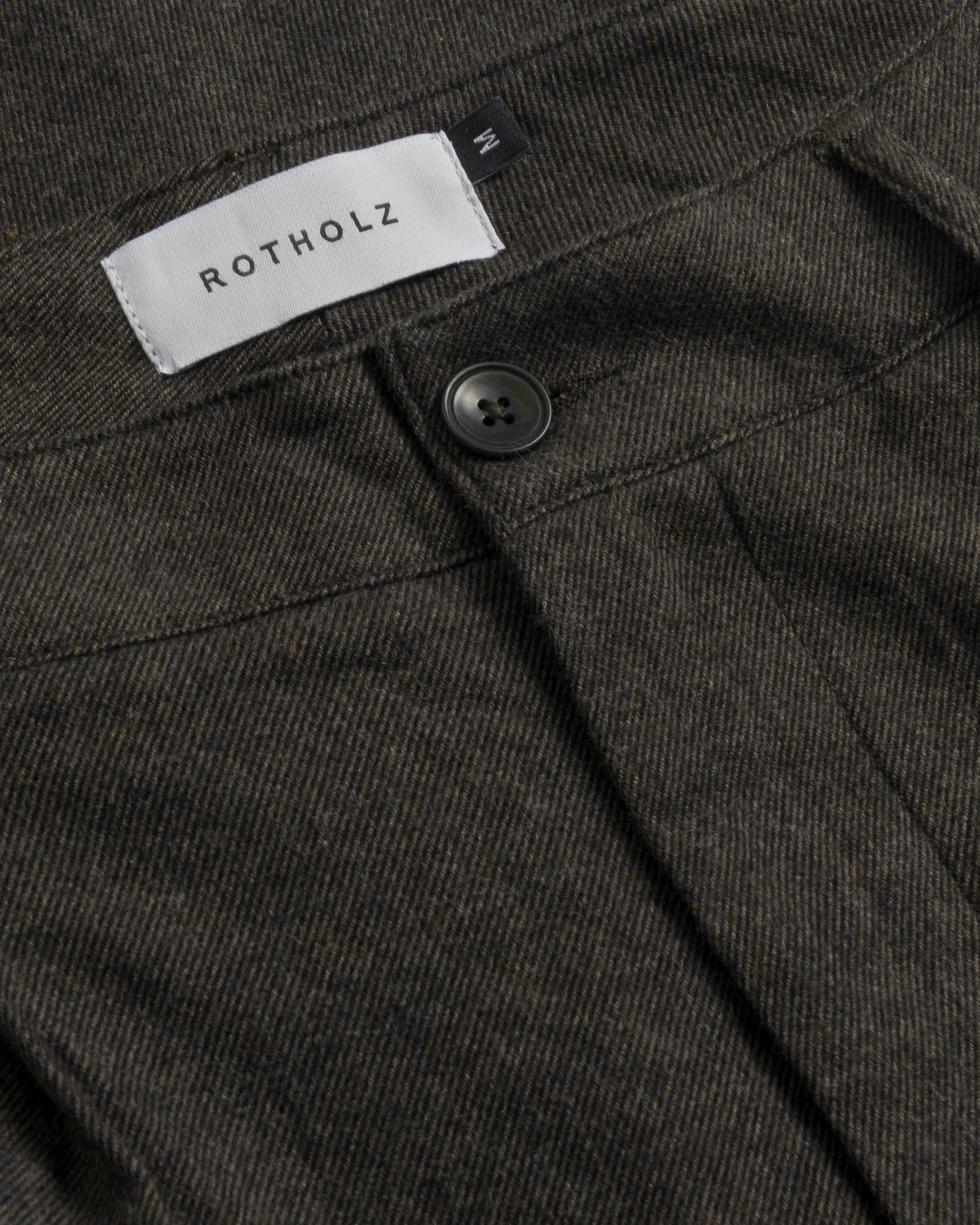ROTHOLZ - Flannel Everyday Pant Black Brown