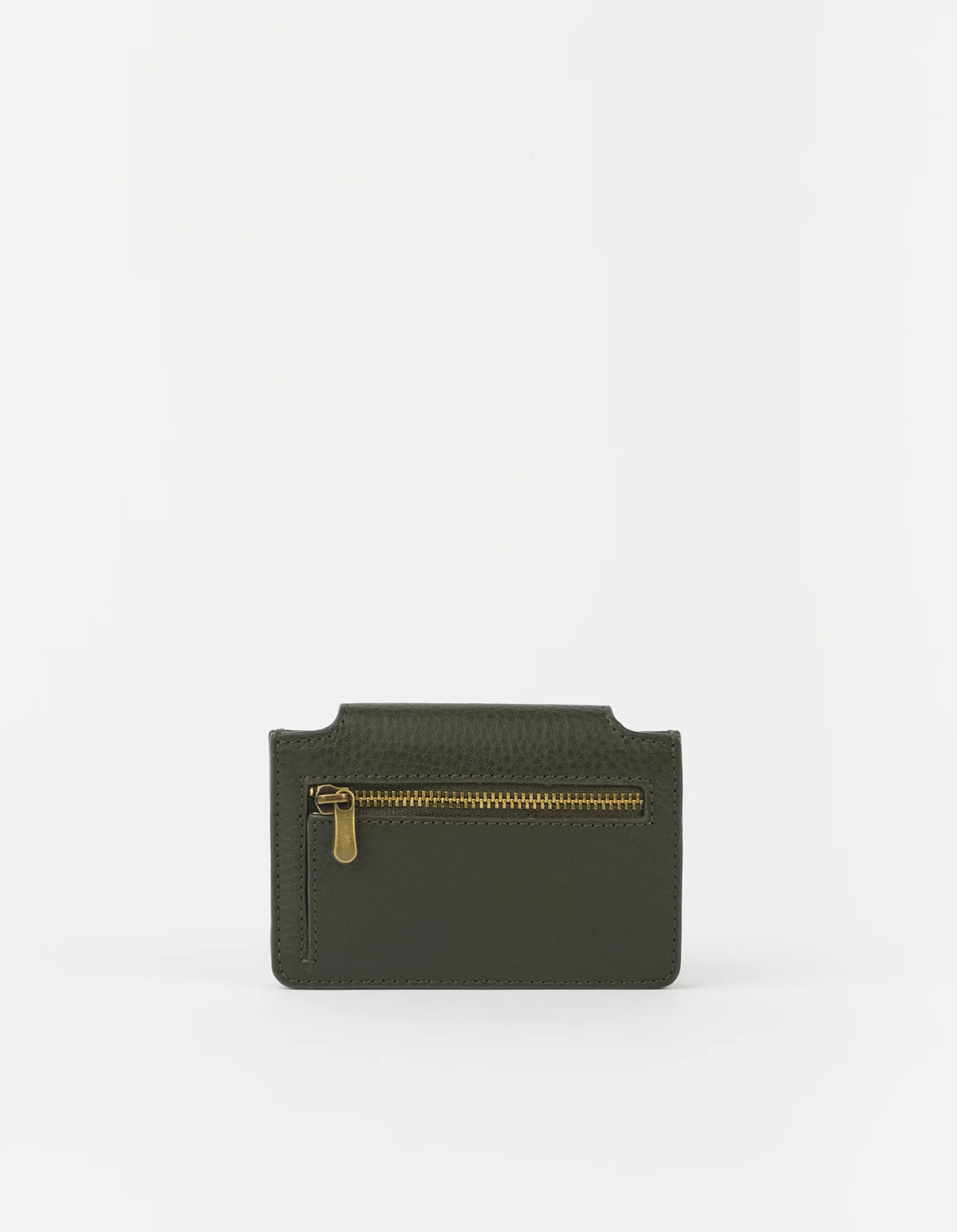 O MY BAG - Harmonica Wallet Soft Grain Leather Moss