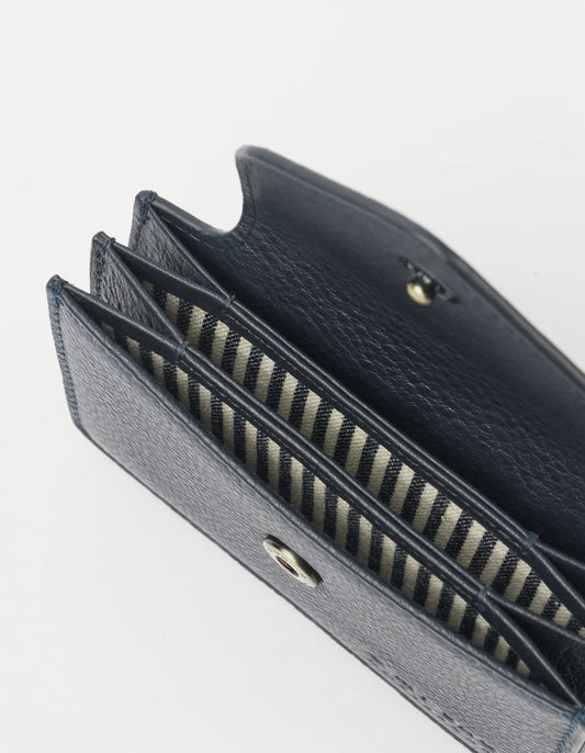 O MY BAG - Harmonica Wallet Soft Grain Leather Universe Blue