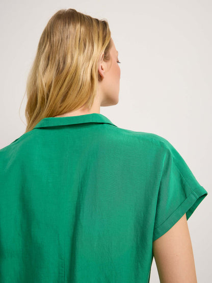 LANIUS - Bluse mit Reverskragen green