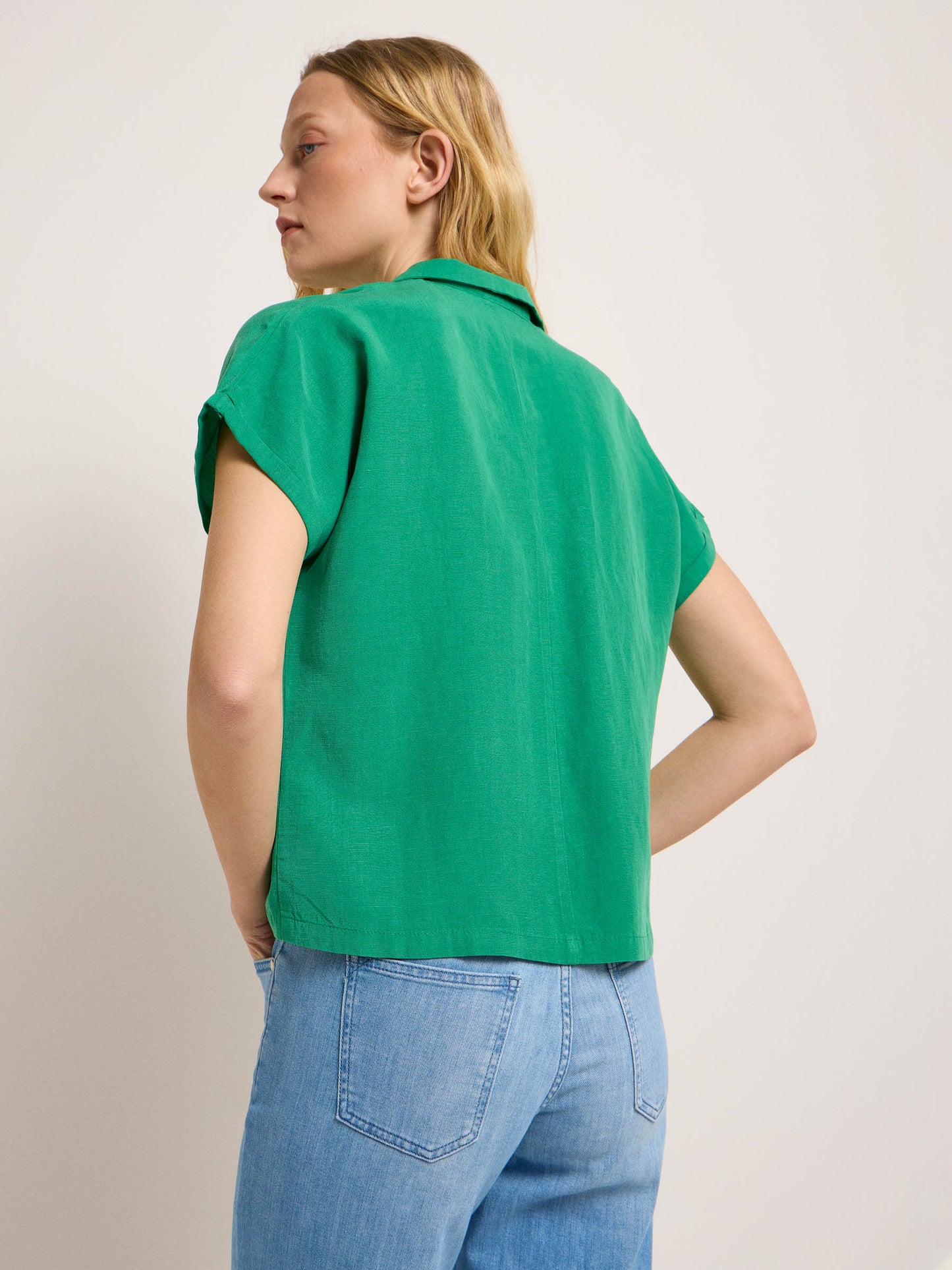 LANIUS - Bluse mit Reverskragen green