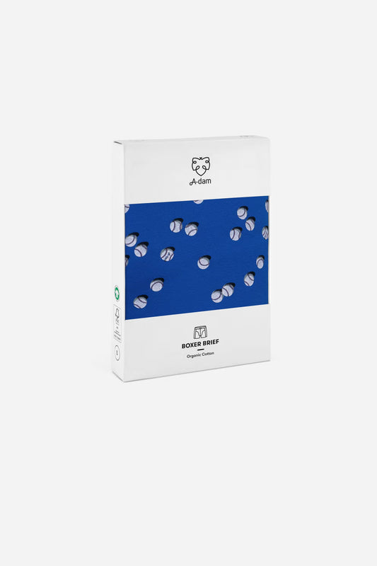 A-dam - Boxer Brief Blue Baseballs Princess Blue - WERTE FREUNDE