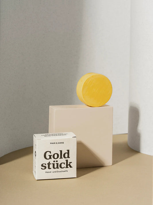 MARI & ANNE - Goldstück Hand- & Körperseife Lemon 80g - WERTE FREUNDE