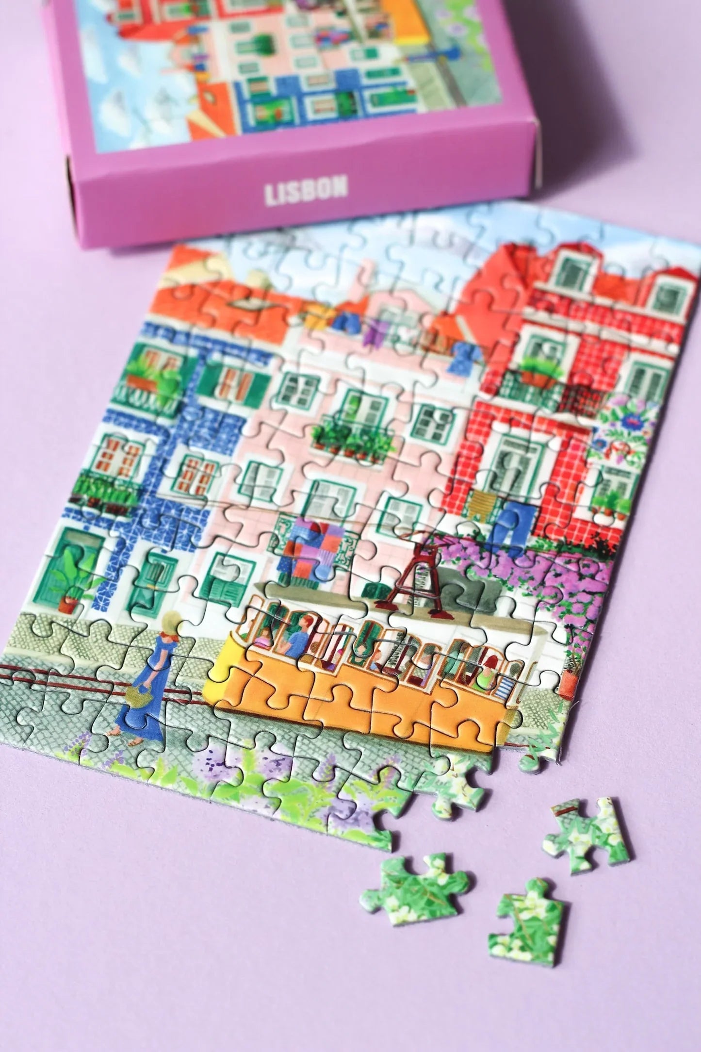 Piecely Puzzles - Mini-Puzzle Lisbon 99 Teile - WERTE FREUNDE