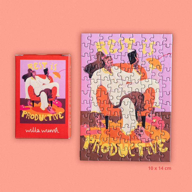 Willa Wunst - Rest Is Productive Mini Puzzle 99 Teile