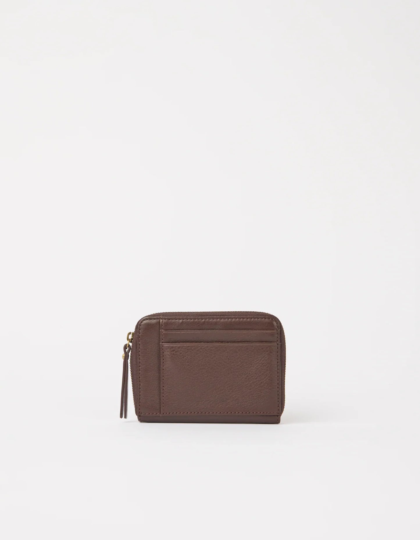O MY BAG - Robbie Wallet Chocolate Soft Grain Leather - WERTE FREUNDE