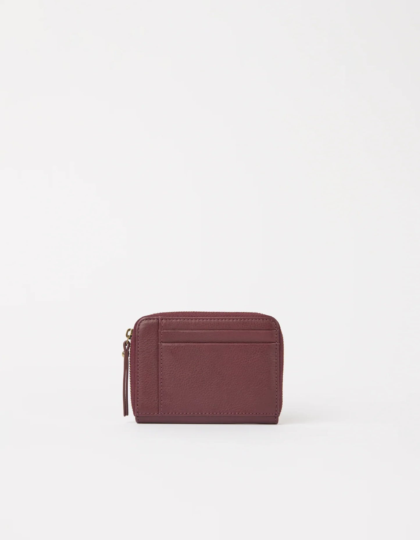 O MY BAG - Robbie Wallet Dark Cherry Soft Grain Leather - WERTE FREUNDE