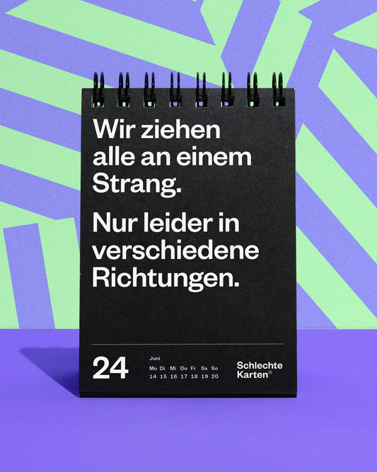 Schlechte Karten - Demotivierender Tischkalender 2027