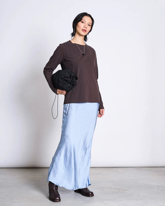 JAN N JUNE - BOY BRUSHED LONGSLEEVE mud