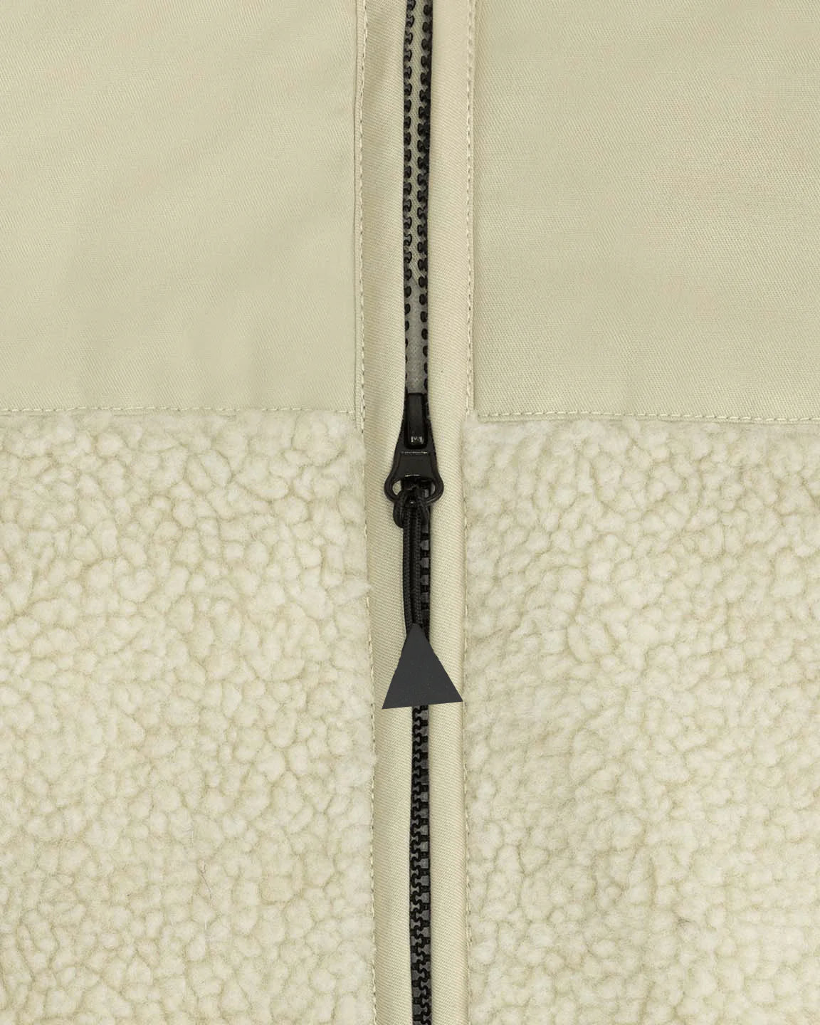 MAIUM - Teddy Zip-Off Cardigan Off White - WERTE FREUNDE