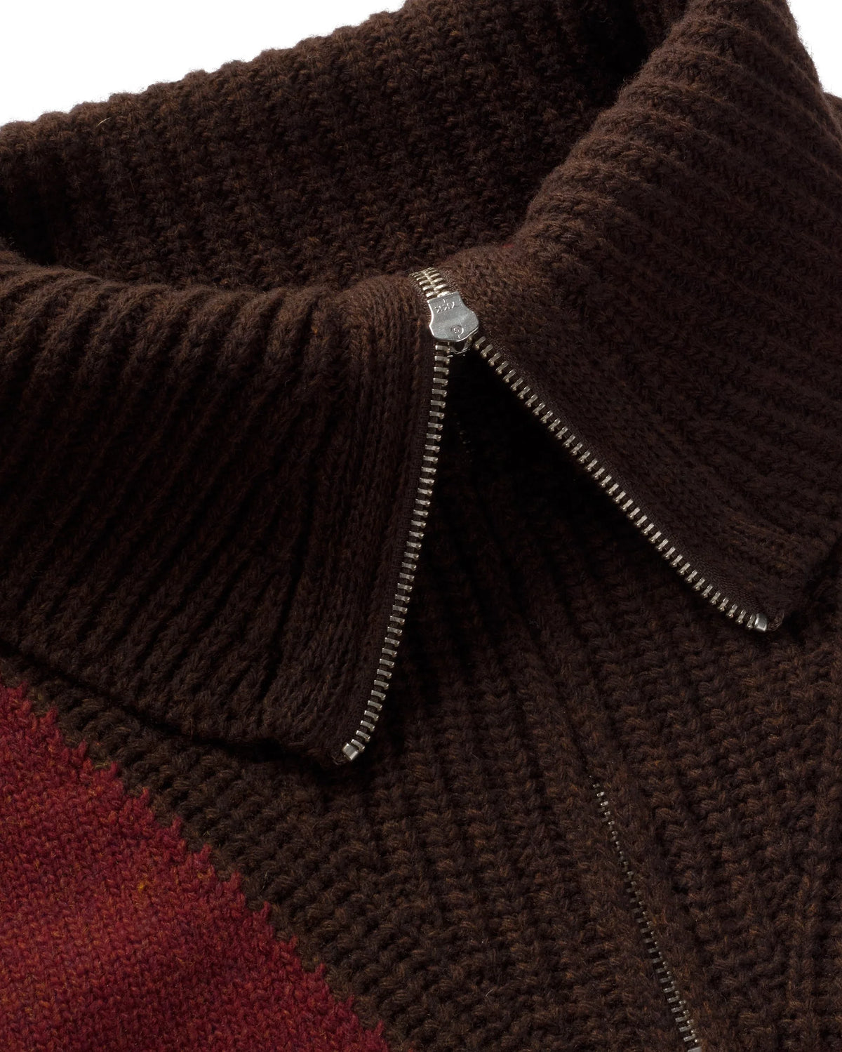 Thinking MU - TANIT KNITTED SWEATER BROWN BLOCK