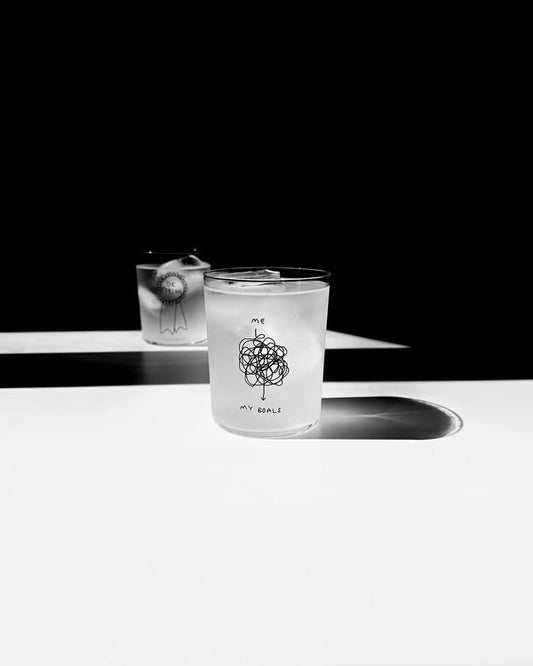 YAHYA STUDIO - Glass Large- Me And My Goals