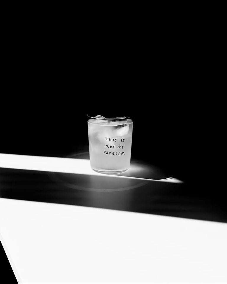 YAHYA STUDIO - Glass Large- This is not my Problem