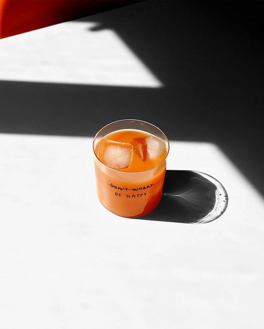 YAHYA STUDIO - Glass Medium- Don't worry Be happy