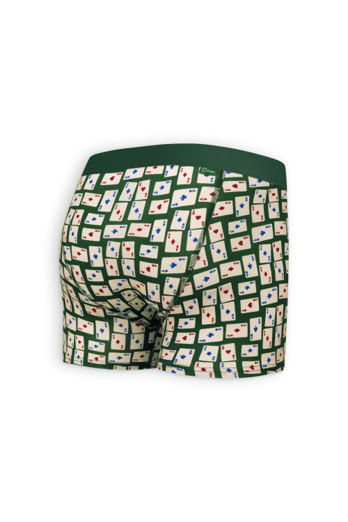 A-dam - Boxer Brief Green Cardgame Pine Needle - WERTE FREUNDE