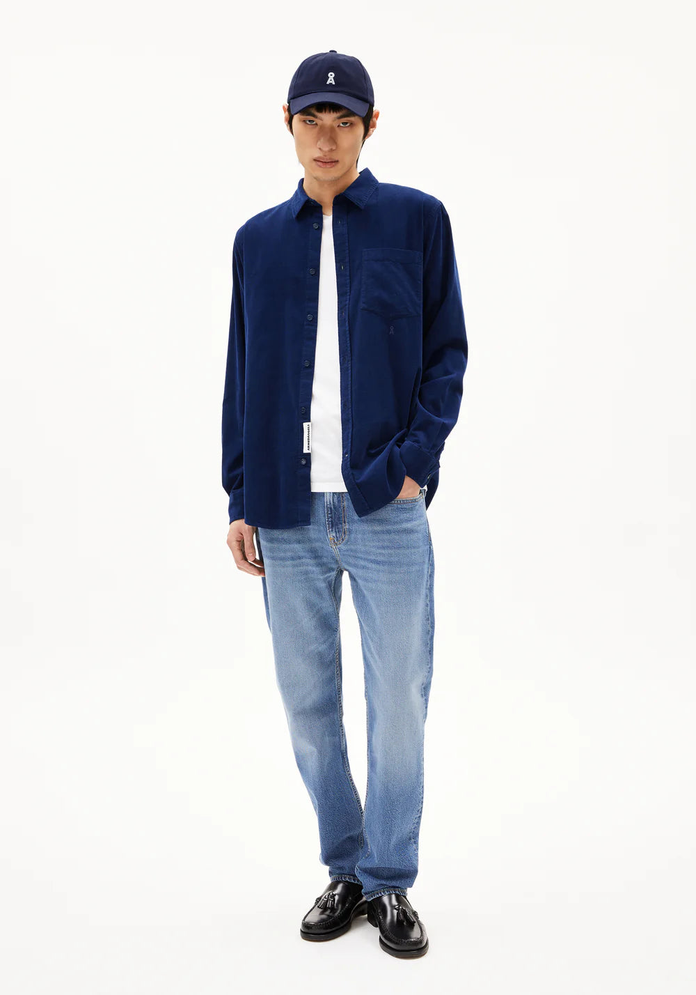 Armedangels - SAAMY Hemd langarm blue noon - WERTE FREUNDE