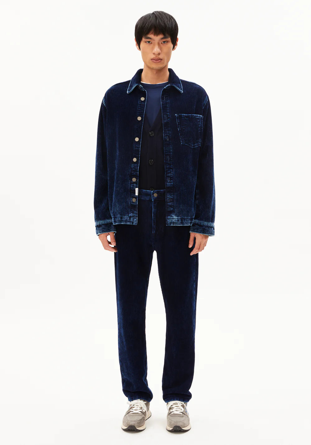 Armedangels - MAAKX INDIGO CORD Hose Stoffhose indigo corduroy - WERTE FREUNDE