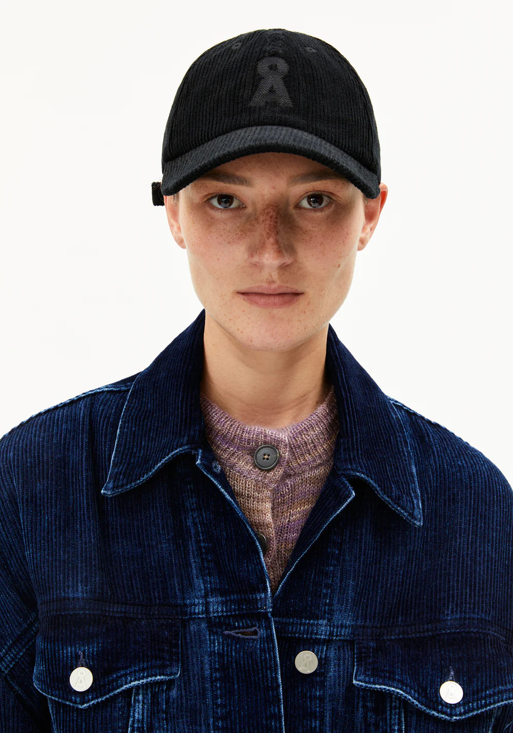 Armedangels - YENAAS CORD Accessoires Caps black - WERTE FREUNDE