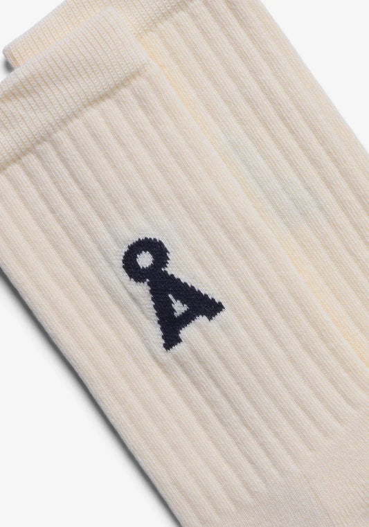 Armedangels - SAAMUS BOLD SOCKS oatmilk-black - WERTE FREUNDE