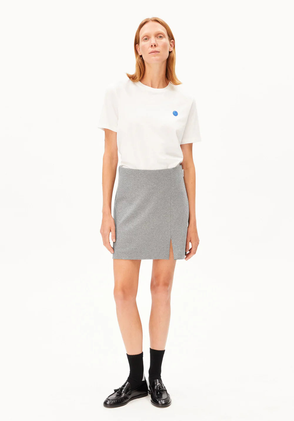 Armedangels - LUALAA EMBRO T-SHIRT white - WERTE FREUNDE