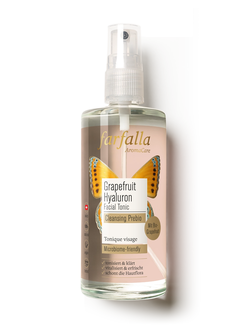 farfalla - Grapefruit Hyaluron Facial Tonic Cleansing Prebio 100ml - WERTE FREUNDE